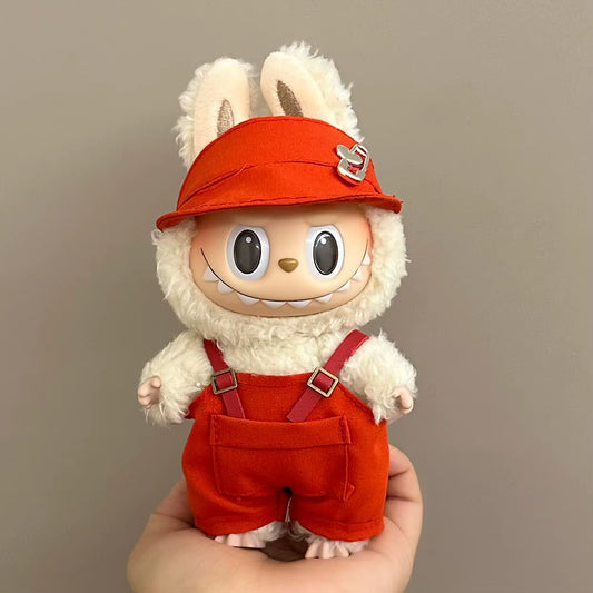 17cm Labubu Doll Fashion Set: Street Trend Style Outfit with Accessories for Mini DIY Dolls