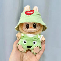 17Cm Mini Plush Doll'S Clothes Outfit Accessories for Korea Kpop Exo Labubu I II Idol Dolls Sit Party Overalls Clothing Gift