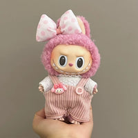 17cm Labubu Doll Fashion Set: Street Trend Style Outfit with Accessories for Mini DIY Dolls