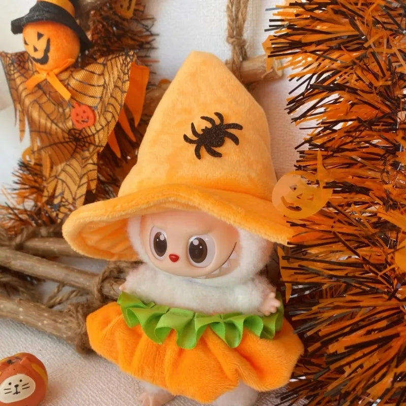 Whimsical Pumpkin Outfits for Labubu Dolls™