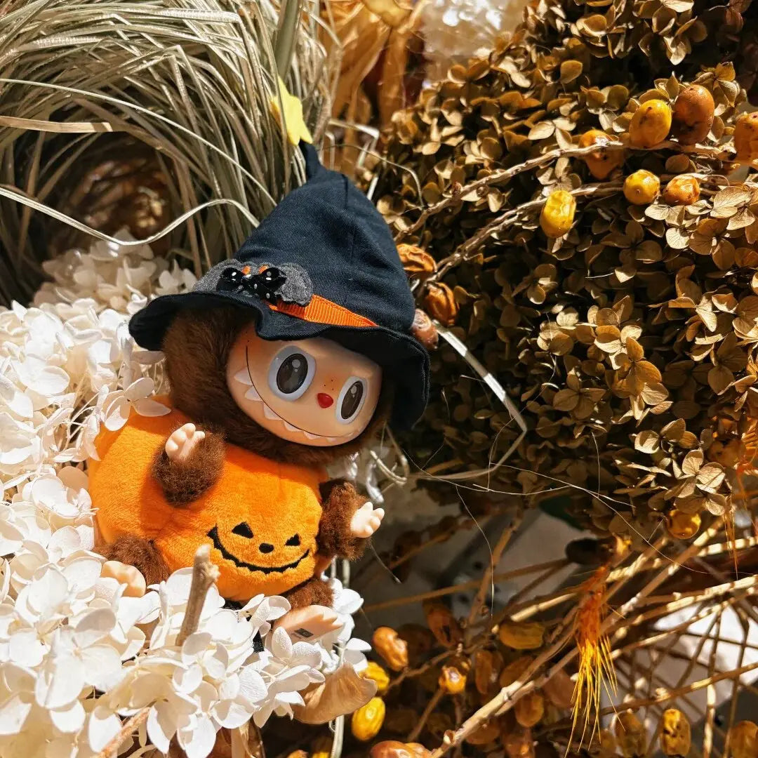 Whimsical Pumpkin Outfits for Labubu Dolls™