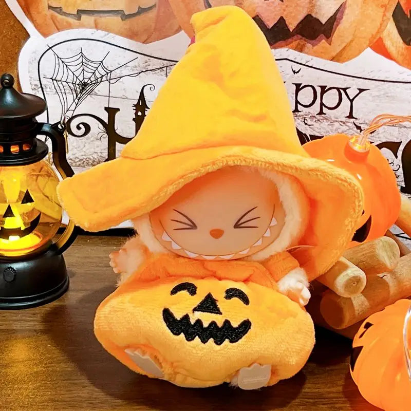 Whimsical Pumpkin Outfits for Labubu Dolls™