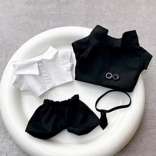 17 cm Labubu V1/V2/V3 Doll Outfit with Sunglasses - Stylish Baby Clothes Accessory Set