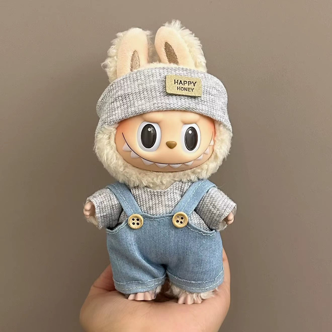17cm Labubu Doll Fashion Set: Street Trend Style Outfit with Accessories for Mini DIY Dolls