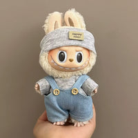 17cm Labubu Doll Fashion Set: Street Trend Style Outfit with Accessories for Mini DIY Dolls