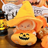 Fashion Halloween Pumpkin Clothes for Labubu Mini Doll Clothes Trendy Outfit Classic Style for 15/17Cm Ropa Labubu